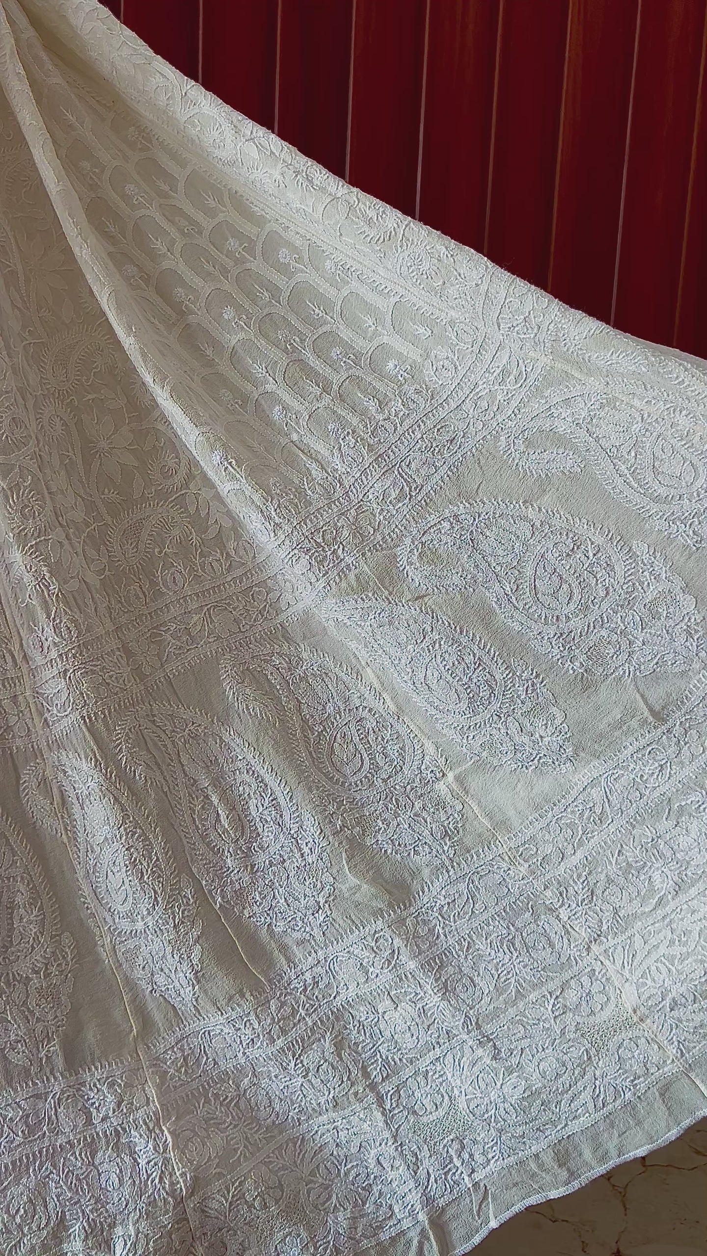 Suhaan 3 Taar fine Chikankari Lehenga